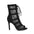 Bottes de danse à talons hauts et bout ouvert en maille creuse