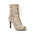Beige Suede Mesh Dance Boots