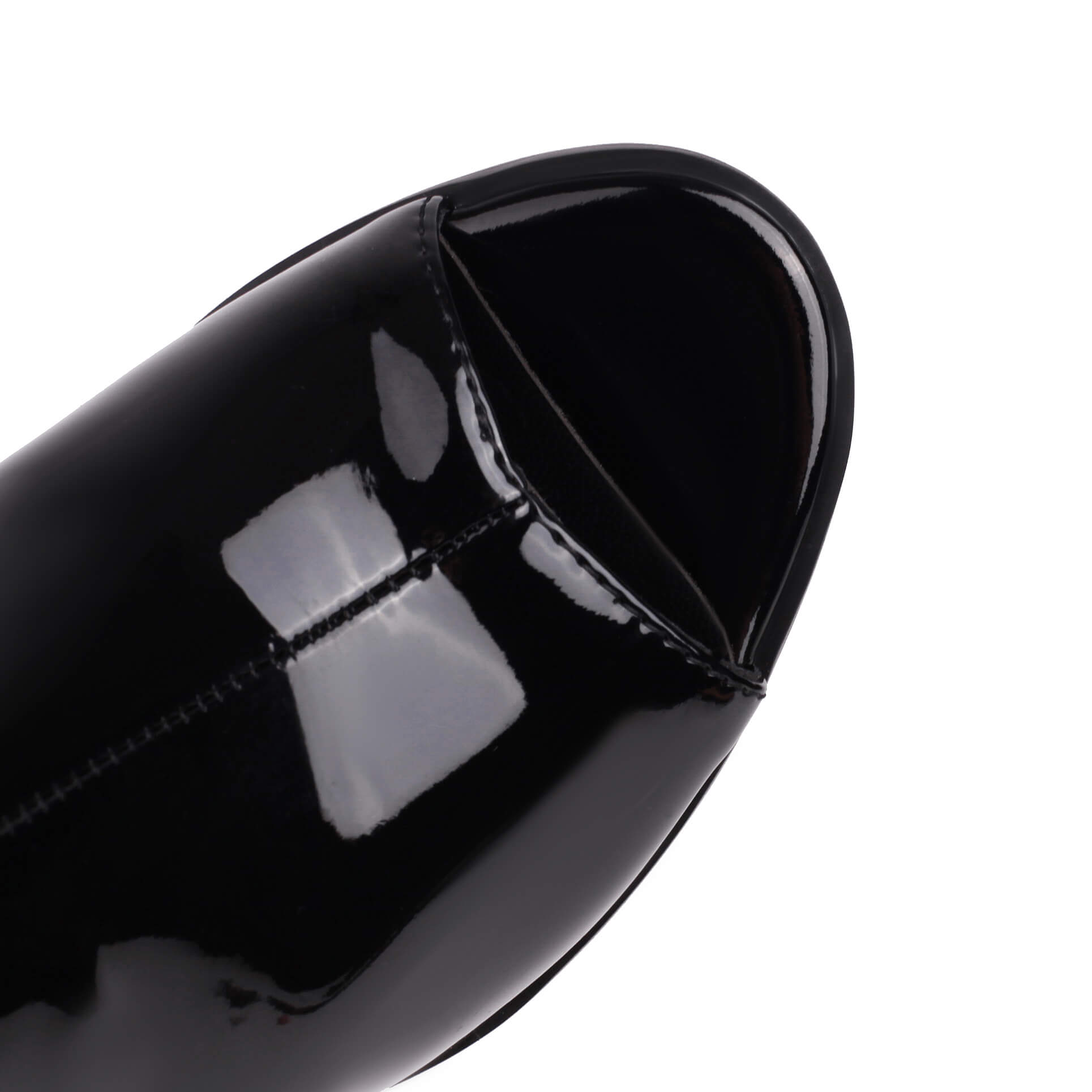 Stivali neri con tacco alto fino al ginocchio 