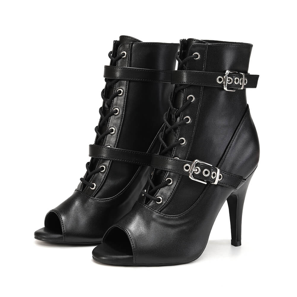 Scarpe da ballo jazz con lacci neri