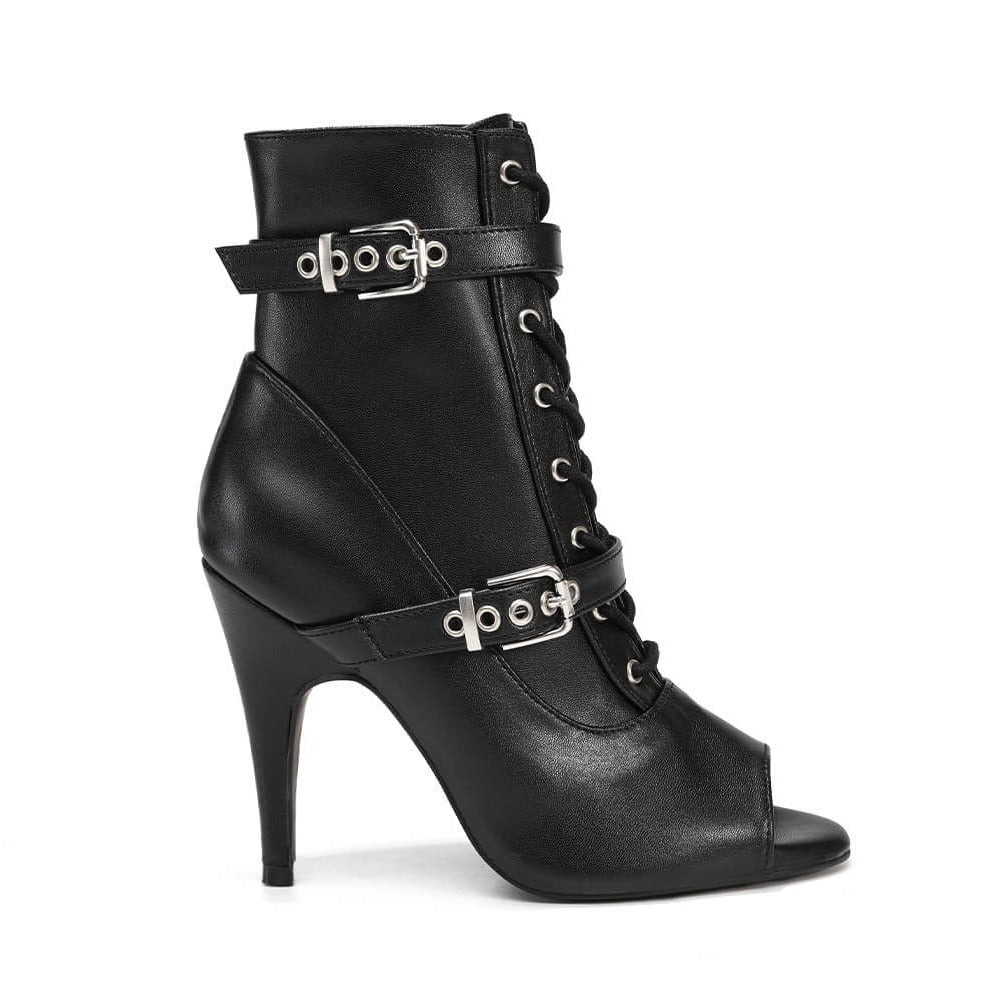 Scarpe da ballo jazz con lacci neri