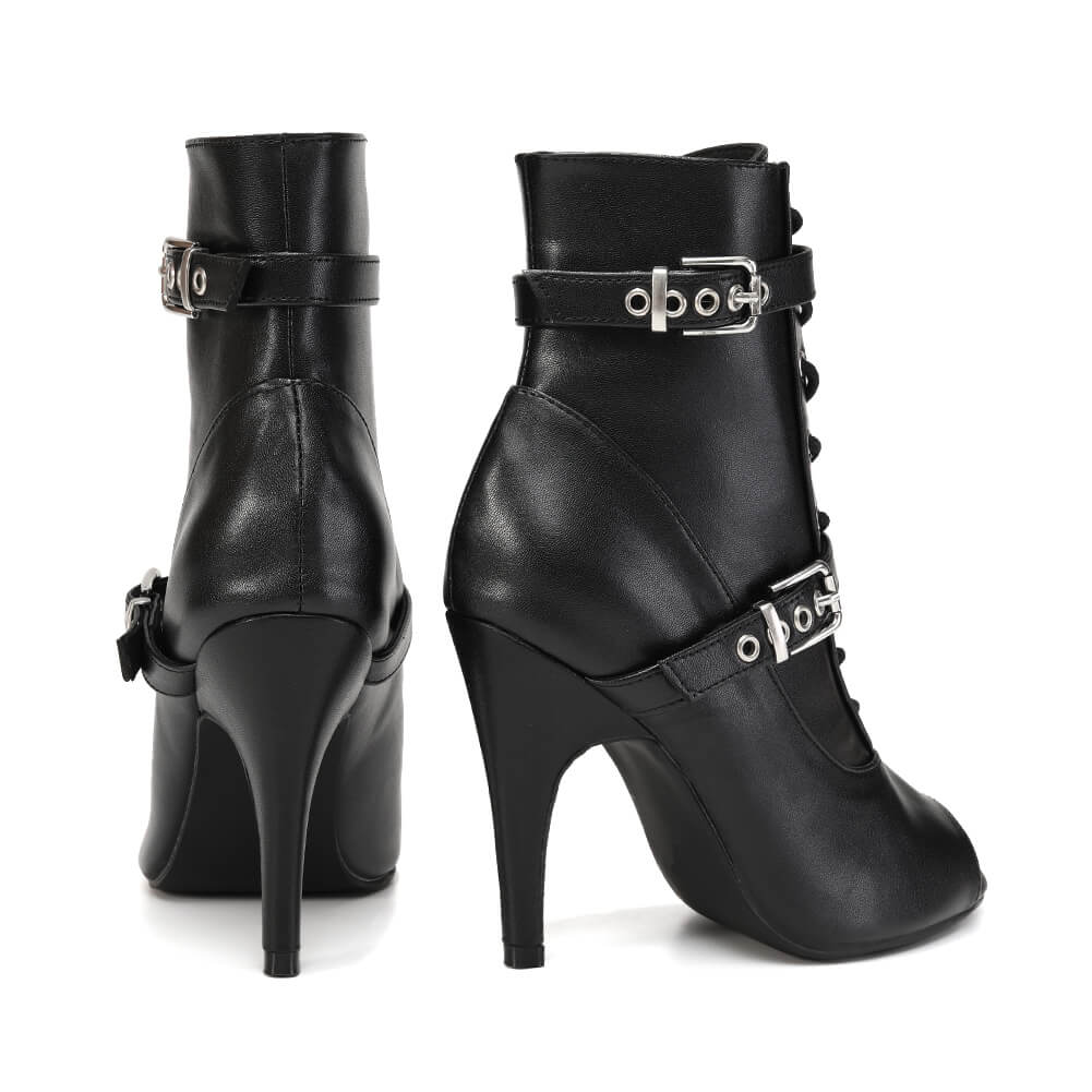 Scarpe da ballo jazz con lacci neri