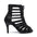 Black Leather Lace Up Ankle  Boots