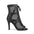 Black Mesh Cutout Dance Boots