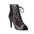 Black Metallic Crackle Dance Boots