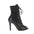 Black Open Toe Lace Up Dance Boots