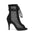 Black Open Toe Mesh Ankle Boots