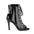 Black Patent Leather Mesh Dance Boots