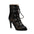 Black Patent Leather Mesh Dance Boots