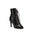 Black Patent Leather Open-Toe Dance Boots