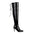 Black Pointed Toe Lace-Up Over-The-Knee Boots