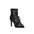 Black Suede Rhinestones Dance Boots
