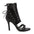 Black Women's Open Toe Lace Up Dance Boots
