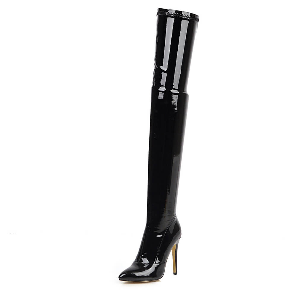 Black Women's Closed Toe Boots