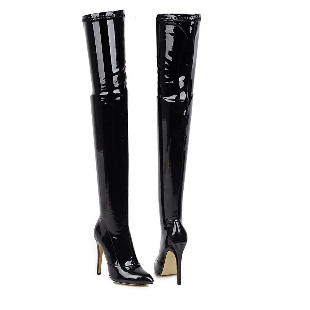 Black Women's Closed Toe Boots