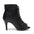 Bottines de danse femme à lacets en cuir noir