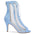 Blue Stiletto Open-Toe Dance Boots