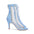 Blue Stiletto Open-Toe Dance Boots