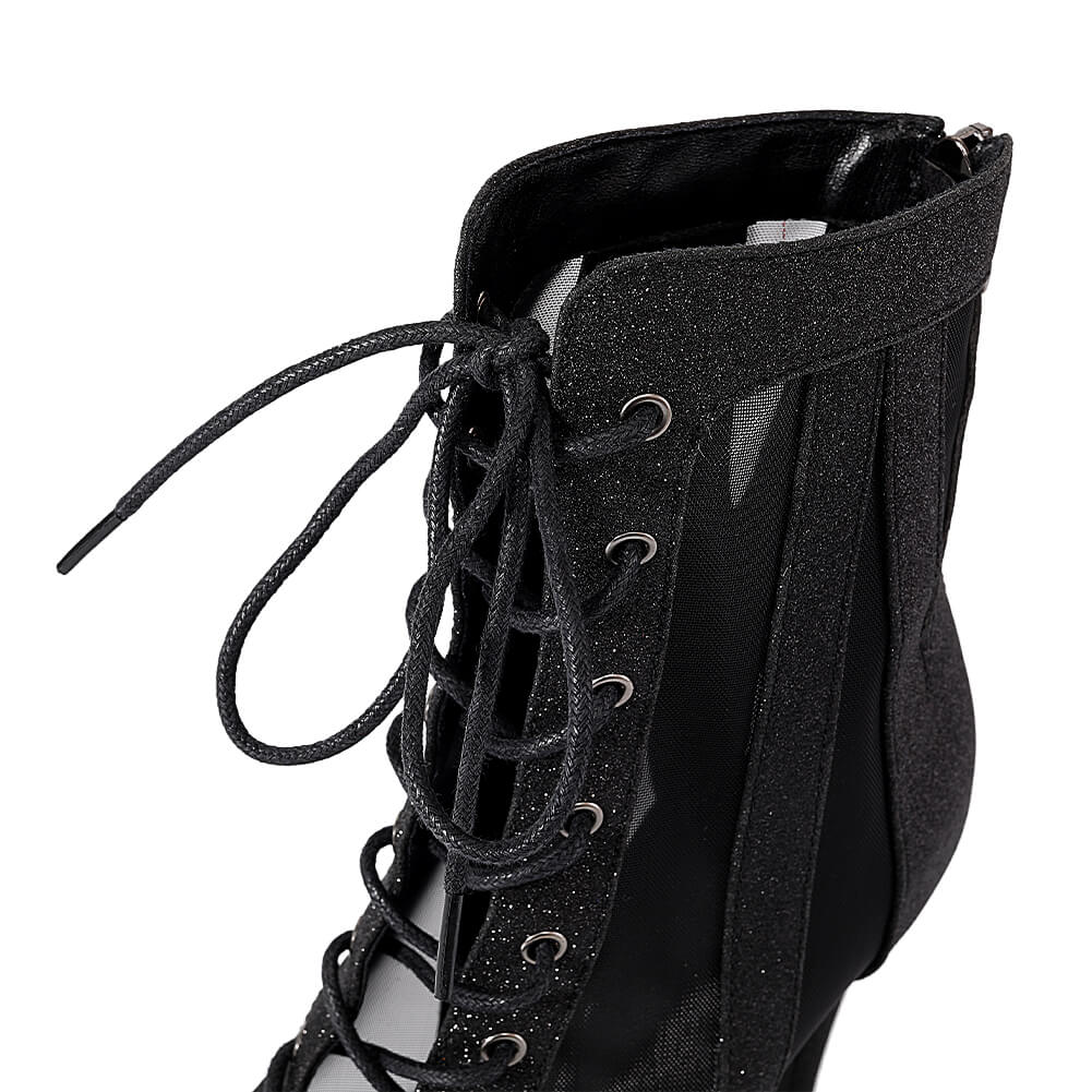 Bottes de danse jazz en maille respirante