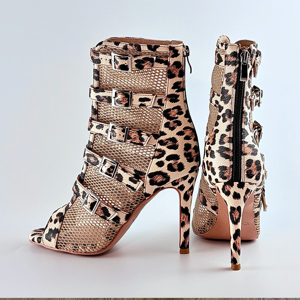 Chaussures de danse latine à bout ouvert pour femmes