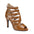 Brown Buckle Stiletto Ankle Strap Sandals