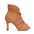 Brown Women‘s Leather Wrap Strap Dance Boots