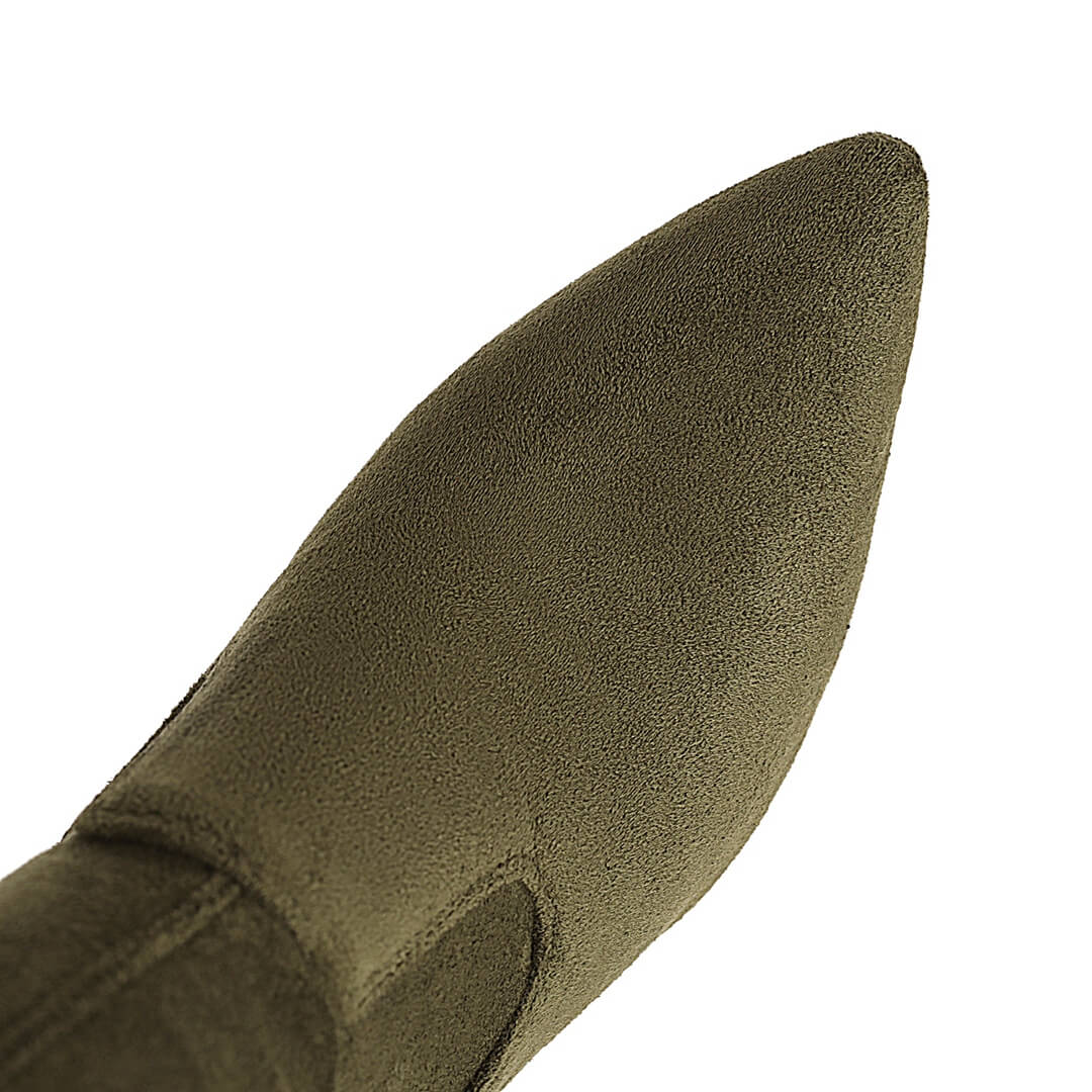 Stivali da ballo sopra il ginocchio a punta chiusa