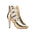 Gold Lace-Up Open-Toe Dance Boots