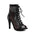 Lace Up Mesh Peep Toe Dance Boots