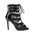 Scarpe con tacco alto nere con lacci per danza jazz latina