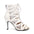 White Lace-up Latin Jazz Dance High Heels