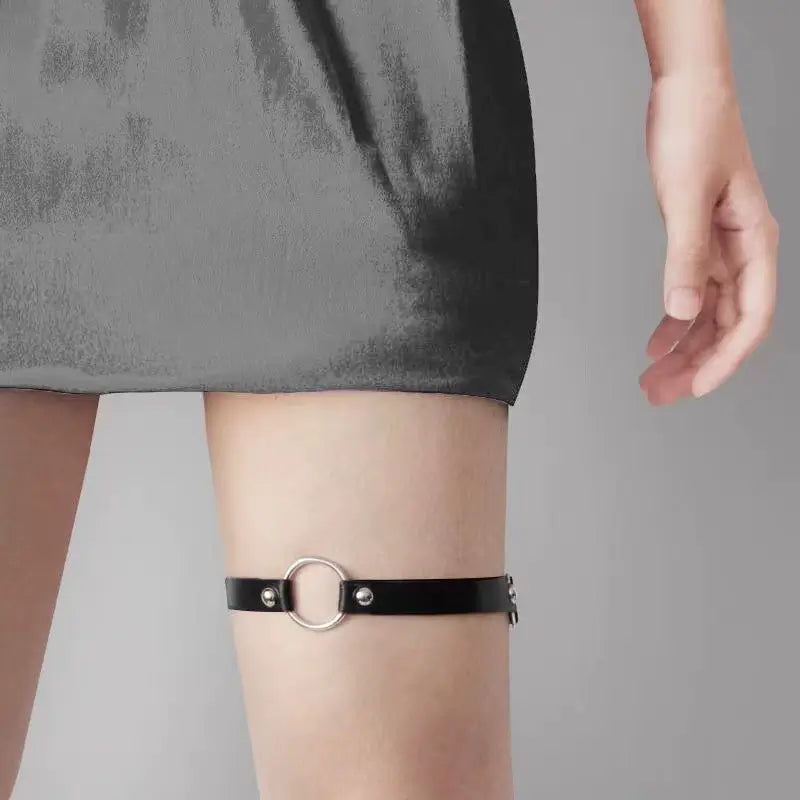 Anello per gamba in pelle