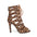 Sandali con cinturino cavo alla moda leopardata