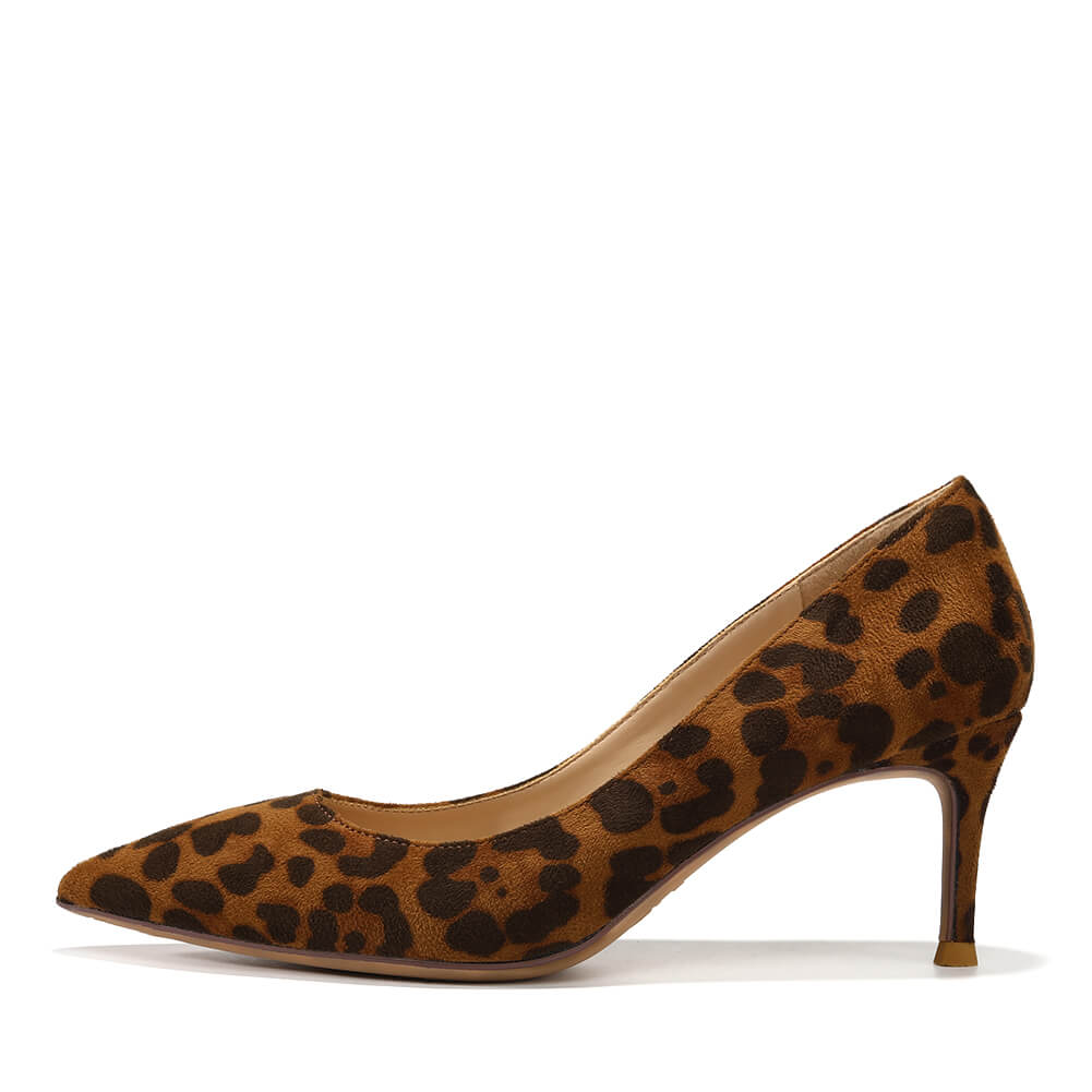 Leopard Suede Pumps
