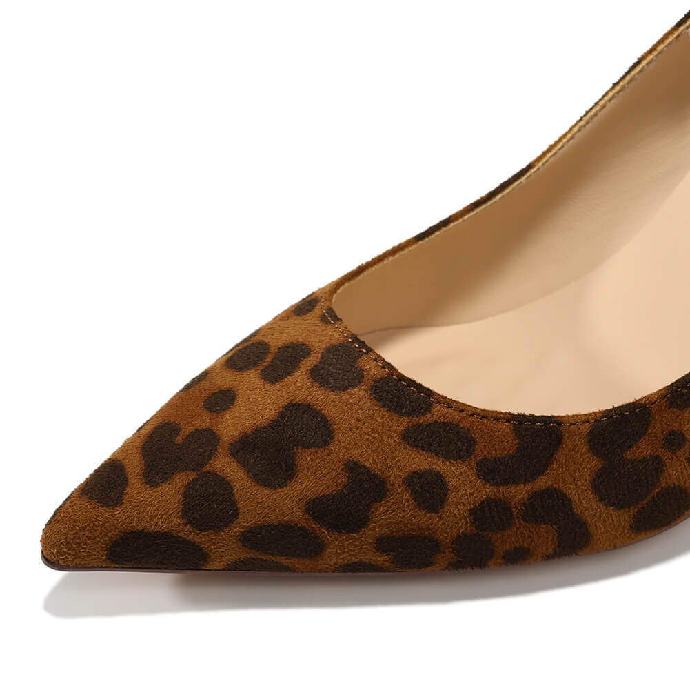 Leopard Suede Pumps