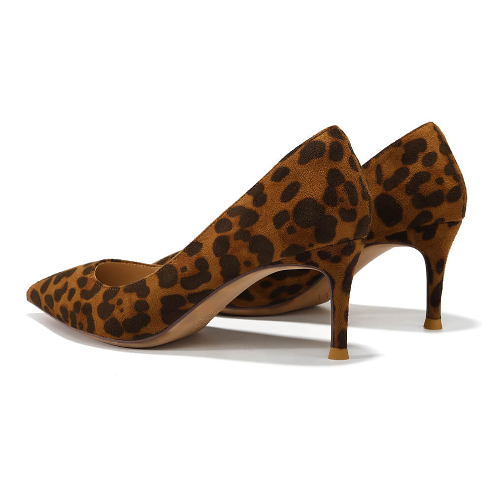 Leopard Suede Pumps