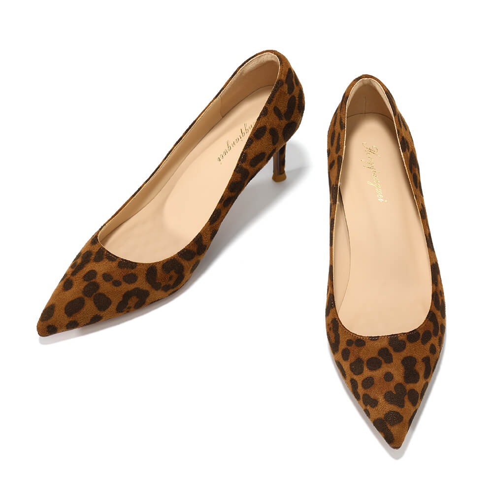 Leopard Suede Pumps