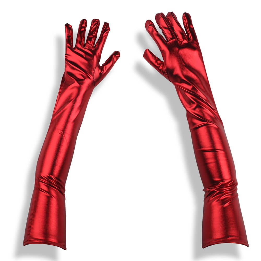 Guanti lunghi in pizzo e rete