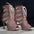 Pink Glitter Openwork High-Heeled Dance Shoes