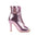 Pink Patent Double Metal Buckles Dance Boots