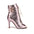 Pink Patent Double Metal Buckles Dance Boots