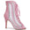 Pink Stiletto Open-Toe Dance Boots