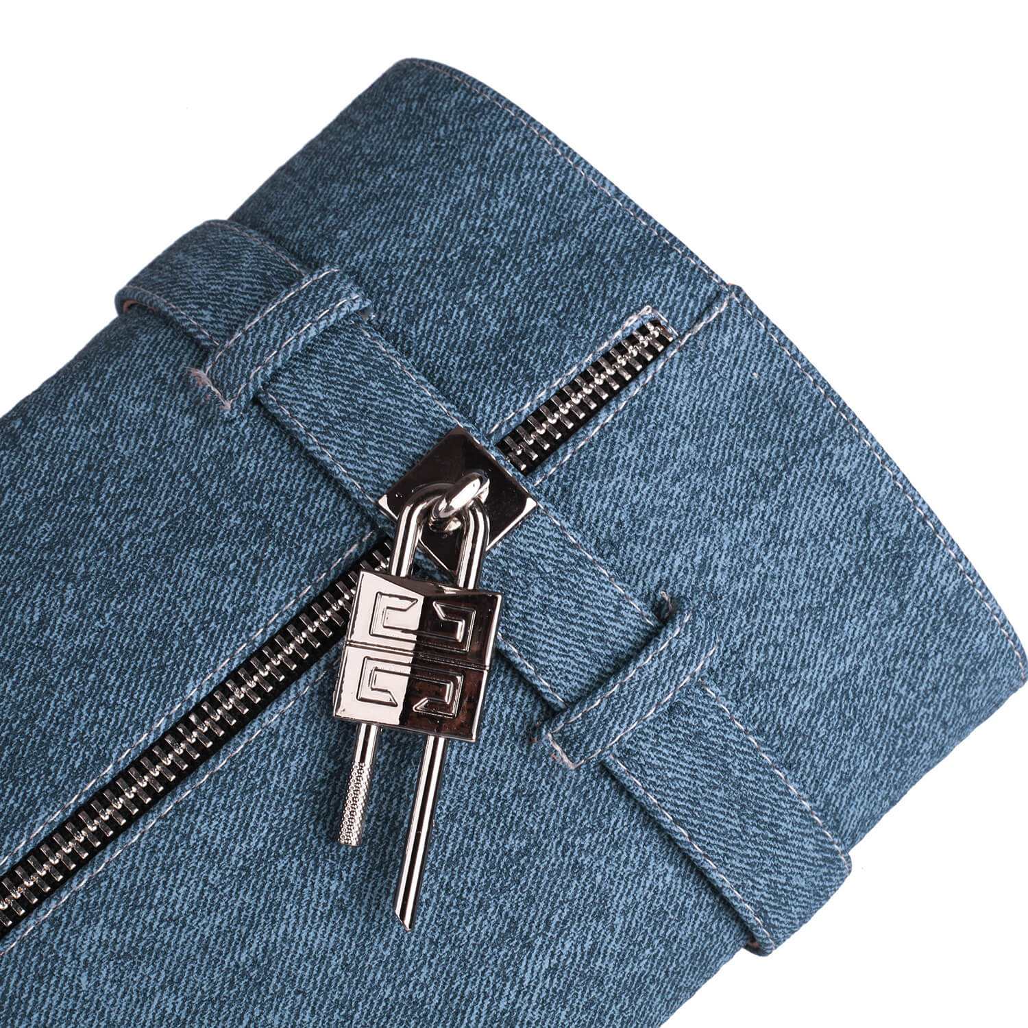 Stivali da danza hip hop con punta in denim e squalo