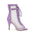 Purple Open Toe Mesh Ankle Boots