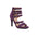 Purple Suede Openwork Dance Boots