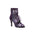 Purple Suede Rhinestones Dance Boots