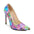 Blue Rainbow Tip Vegetarian Pumps