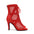 Red Mesh Cutout Dance Boots