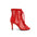 Red Patent Leather Mesh Dance Boots