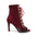 Red Patent Leather Patchwork Suede Dance Boots